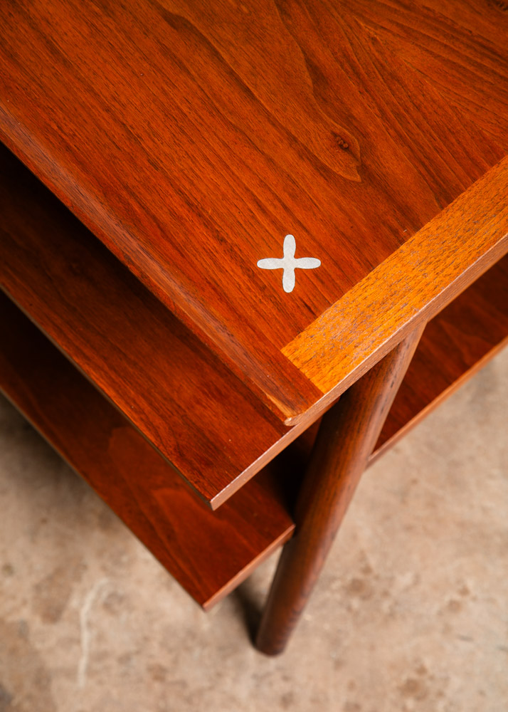 Mid Century Modern End Side 3 Tier Table Nightstand American Martinsville Dania - Image 6