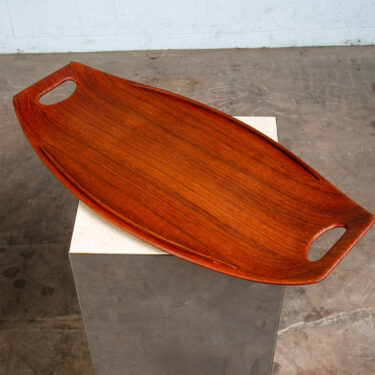 Mid Century Danish Modern serving Tray Dansk Teak Oval IHQ Jens Quistgaard M