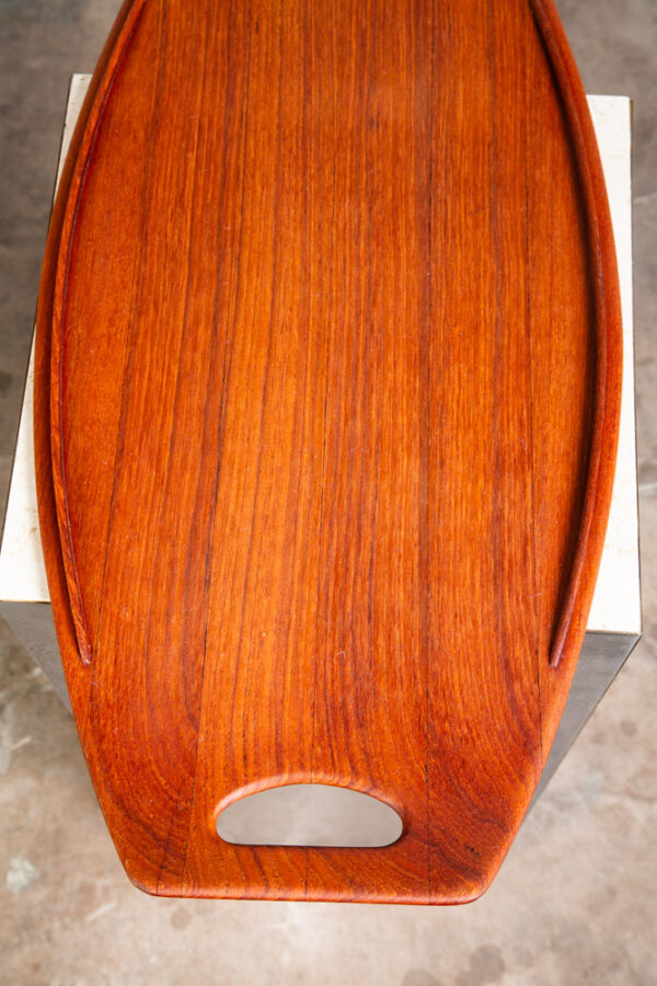 Mid Century Danish Modern serving Tray Dansk Teak Oval IHQ Jens Quistgaard M - Image 8