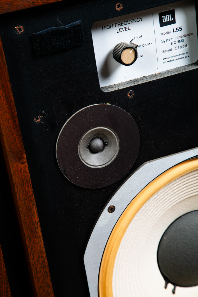 Mid Century Modern Speakers JBL L55 Walnut Tested Vintage Speaker Set Hifi Mcm - Image 7