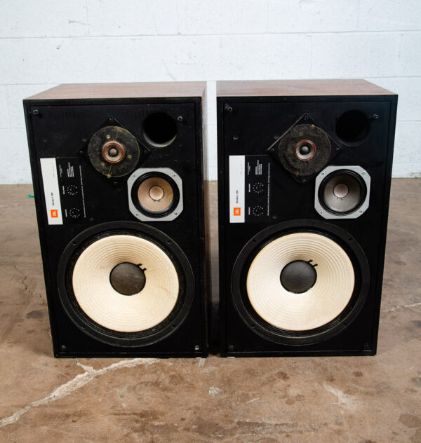 Mid Century Modern Speakers JBL L100 Walnut Tested Vintage Speaker Set Hifi Mcm - Image 2