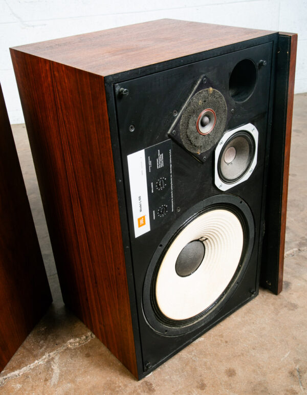 Mid Century Modern Speakers JBL L100 Walnut Tested Vintage Speaker Set Hifi Mcm - Image 6