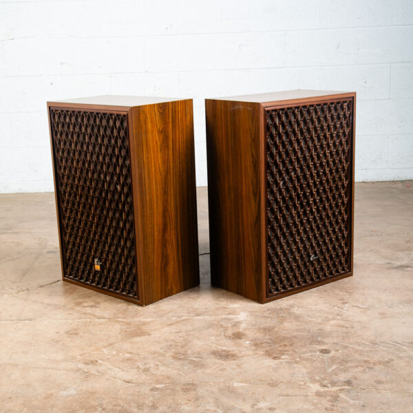 Vintage Speakers Sansui SP 7500X 4 Way Walnut Tested Speaker Set Lattice Grills - Image 5