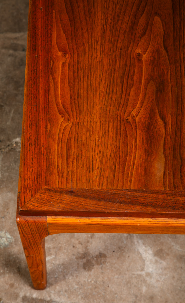 Mid Century Modern Nightstand End Side Table Lane Step up Walnut Vintage Drexel - Image 11