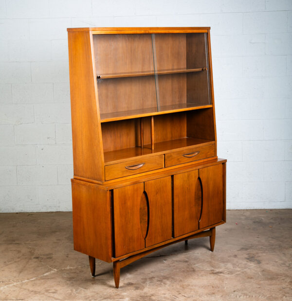Mid Century Modern China Cabinet Garrison Hutch Glass Display Danish Furniture M - Image 6