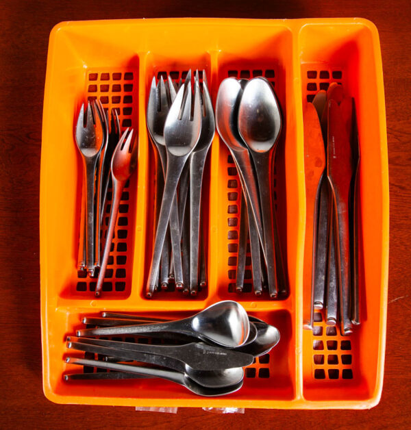 Mid Century Modern Cutlery Silverware Set Japan 38 Pc Contempra Vintage Mcm Lot