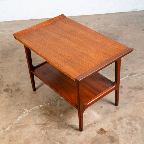 Mid Century Danish Modern Side Table End Nightstand Solid Teak Japanese Japan VG
