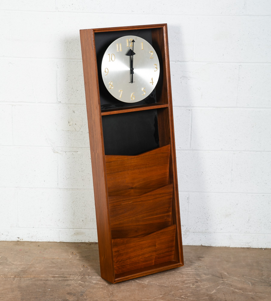 Mid Century Modern Clock Howard Miller Model 590 File Cabinet Arthur Umanoff Mcm - Image 7