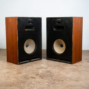Mid Century Modern Speakers Klipsch Cornwall 1976 Vintage Teak Wood K33E K55V