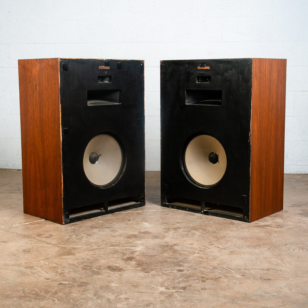 Mid Century Modern Speakers Klipsch Cornwall 1976 Vintage Teak Wood K33E K55V