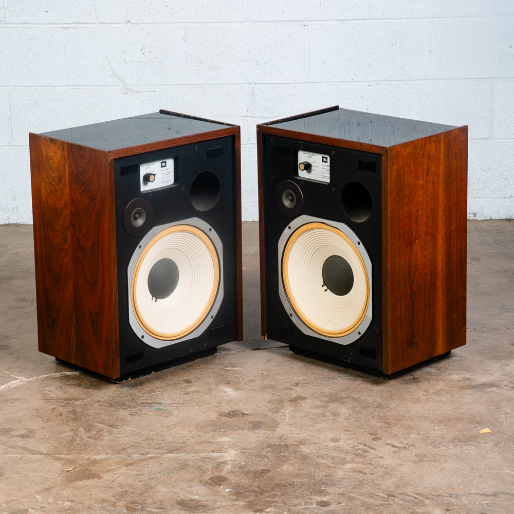 Mid Century Modern Speakers JBL L55 Walnut Tested Vintage Speaker Set Hifi Mcm - Image 12