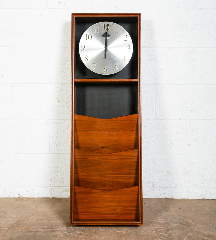 Mid Century Modern Clock Howard Miller Model 590 File Cabinet Arthur Umanoff Mcm - Image 2