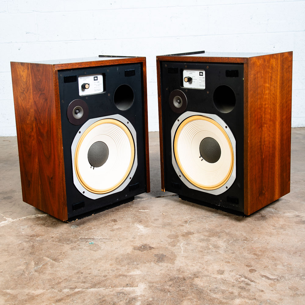 Mid Century Modern Speakers JBL L55 Walnut Tested Vintage Speaker Set Hifi Mcm - Image 8