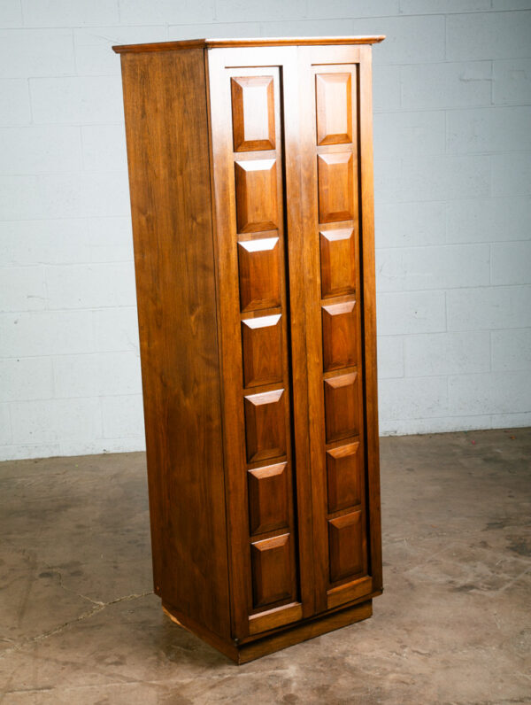 Mid Century Modern Stereo Console Cabinet Barzilay Walnut Compact Hifi Audio Mcm - Image 5