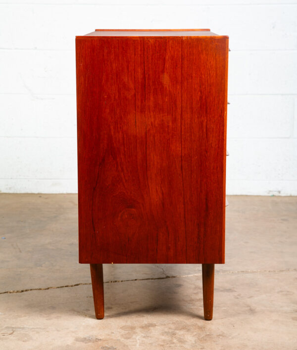 Mid Century Danish Modern Chest of Drawers Dresser Teak Central Mobler 4 Vintage - Image 3