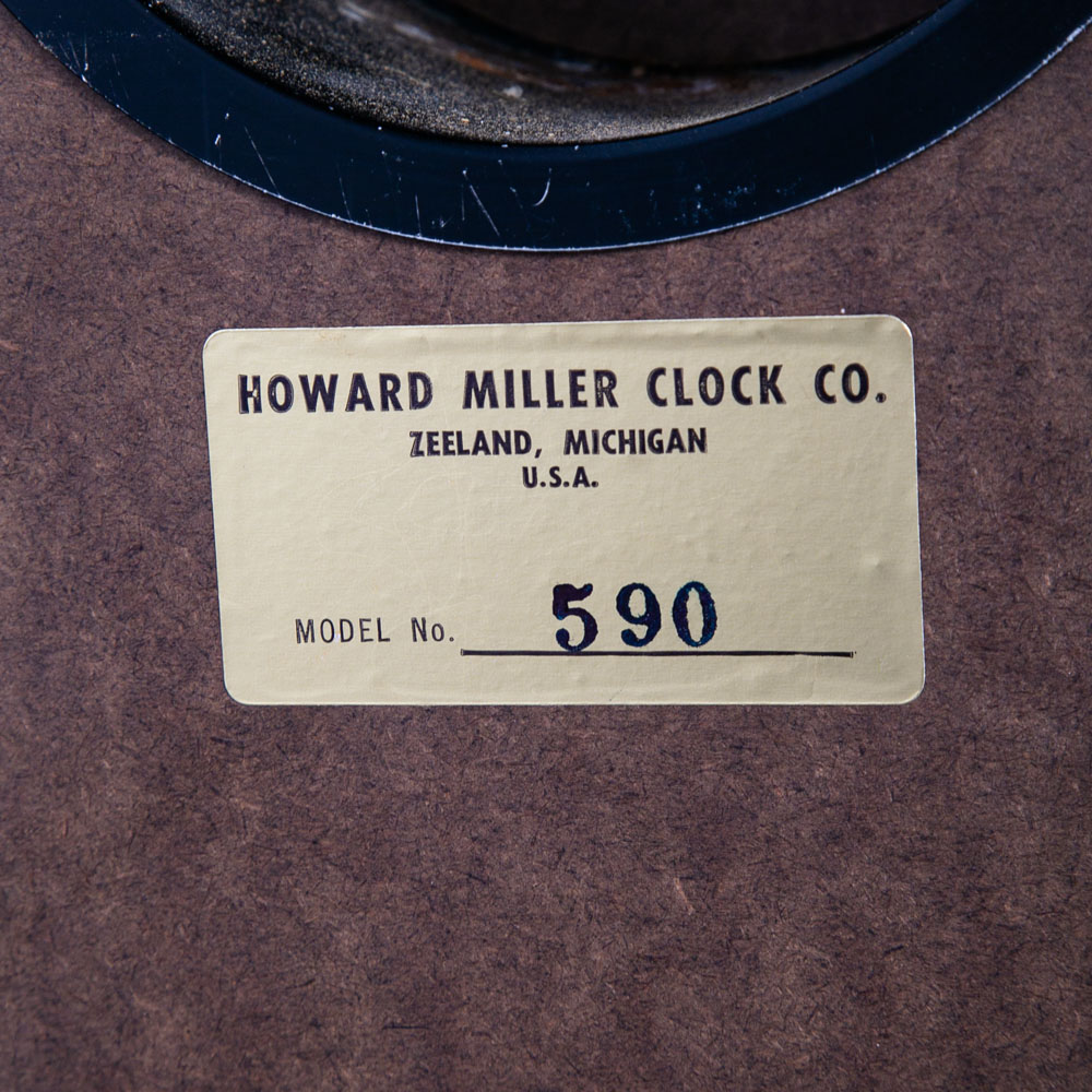 Mid Century Modern Clock Howard Miller Model 590 File Cabinet Arthur Umanoff Mcm - Image 4