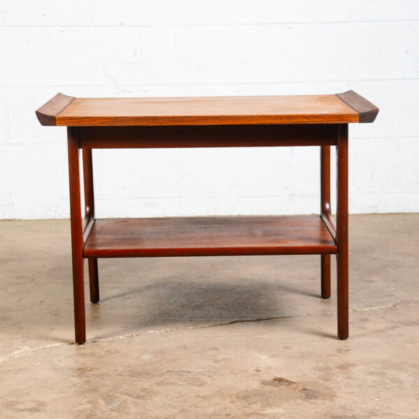 Mid Century Danish Modern Side Table End Nightstand Solid Teak Japanese Japan VG - Image 9