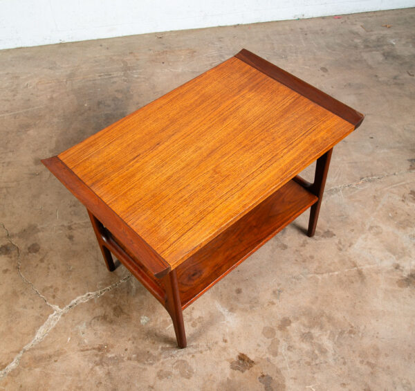 Mid Century Danish Modern Side Table End Nightstand Solid Teak Japanese Japan VG - Image 7