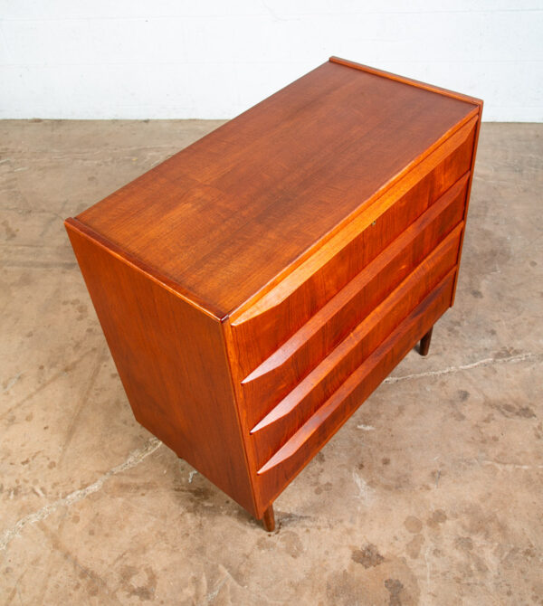 Mid Century Danish Modern Chest of Drawers Dresser Teak Central Mobler 4 Vintage - Image 6