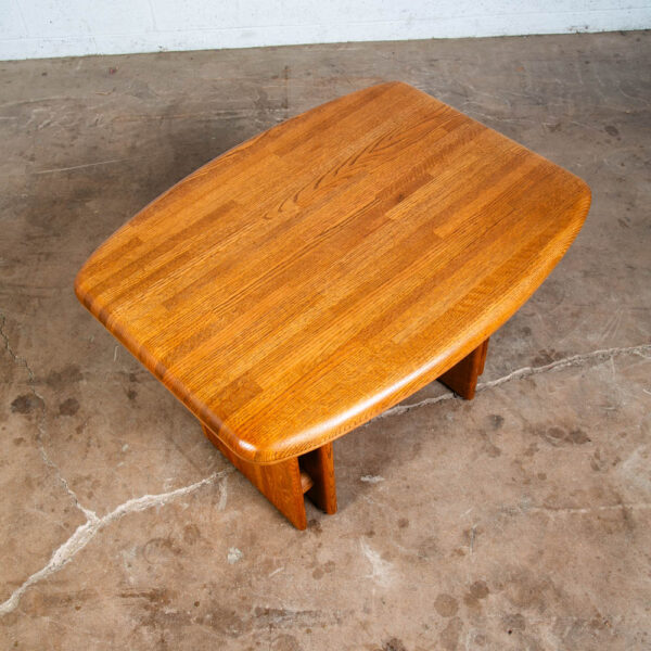 Mid Century Modern Side End Table Quarter Sawn Butcher Block Solid Oak Wood Mcm - Image 5
