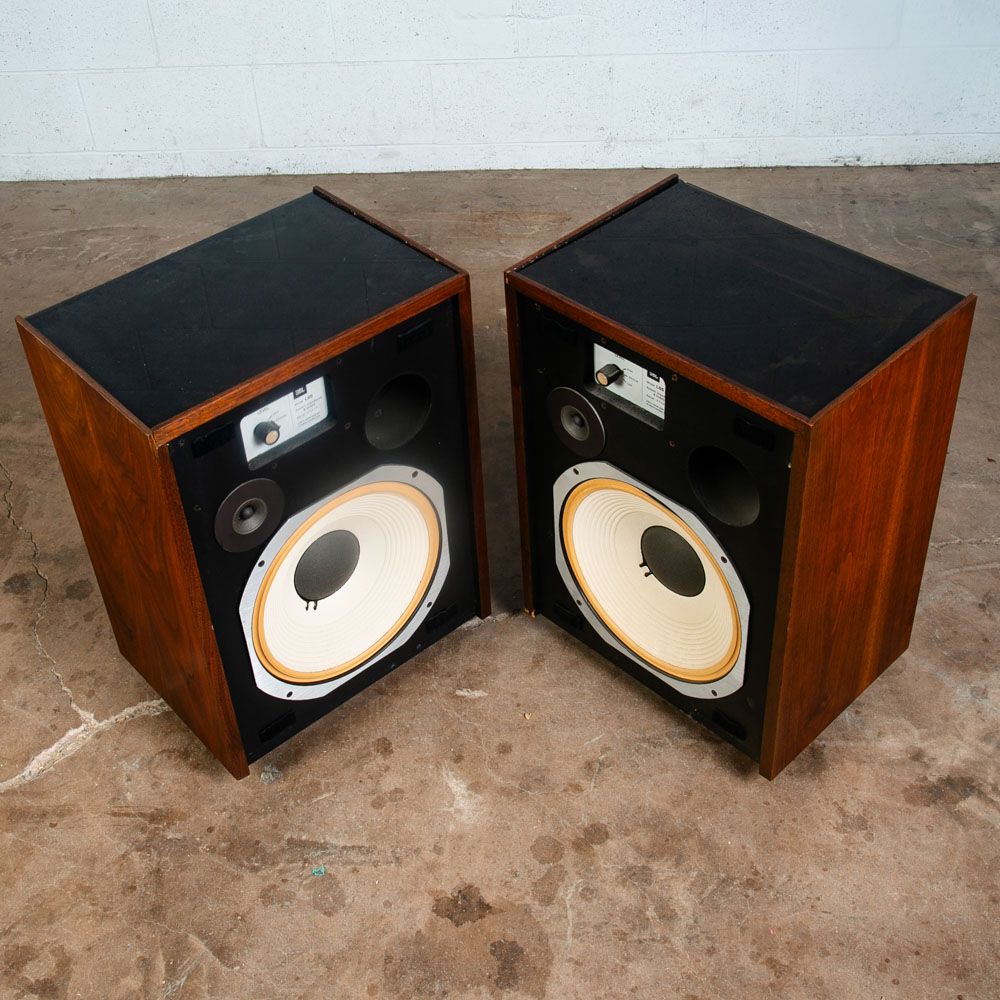Mid Century Modern Speakers JBL L55 Walnut Tested Vintage Speaker Set Hifi Mcm - Image 10