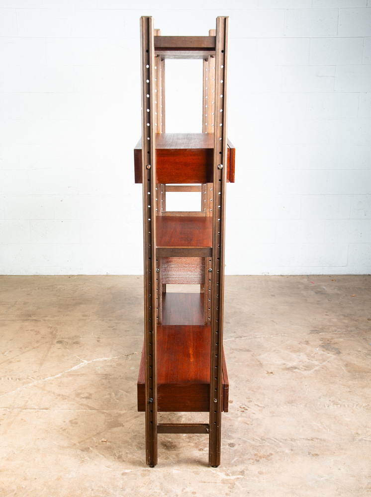Mid Century Danish Modern Room Divider Wall Unit Teak Wood 2 Bay Modular Mcm #2 - Image 3