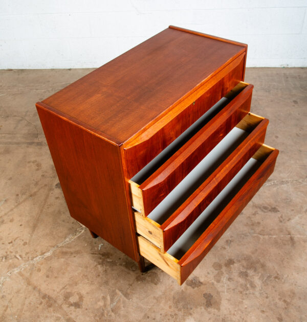 Mid Century Danish Modern Chest of Drawers Dresser Teak Central Mobler 4 Vintage - Image 7