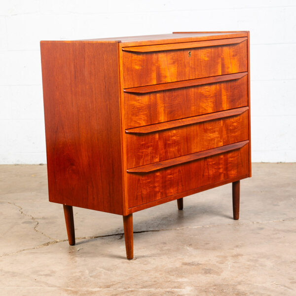 Mid Century Danish Modern Chest of Drawers Dresser Teak Central Mobler 4 Vintage