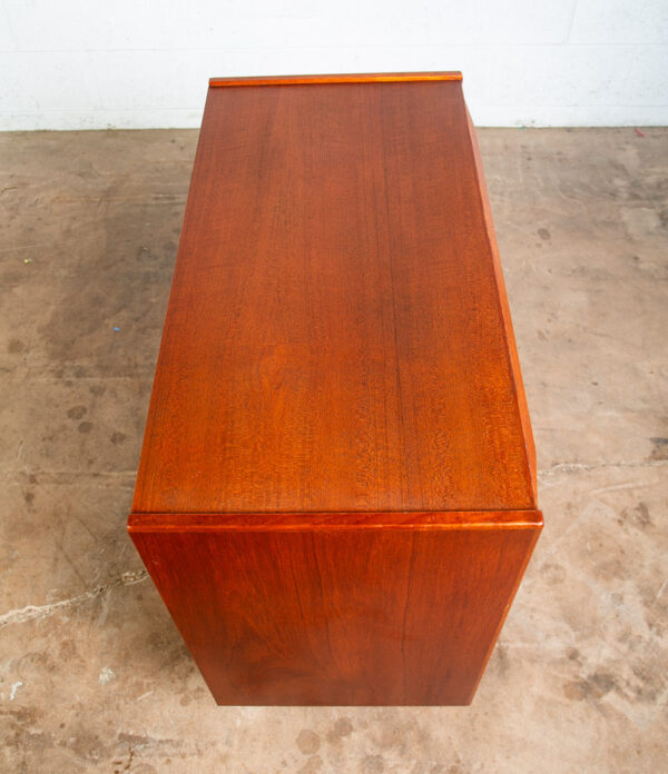 Mid Century Danish Modern Chest of Drawers Dresser Teak Central Mobler 4 Vintage - Image 4