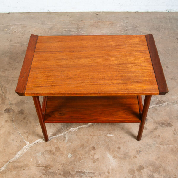 Mid Century Danish Modern Side Table End Nightstand Solid Teak Japanese Japan VG - Image 8