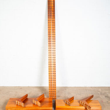 Mid Century Danish Modern Wall Unit 3 Bay Walnut Wood Poul Cadovius Cado Shelves