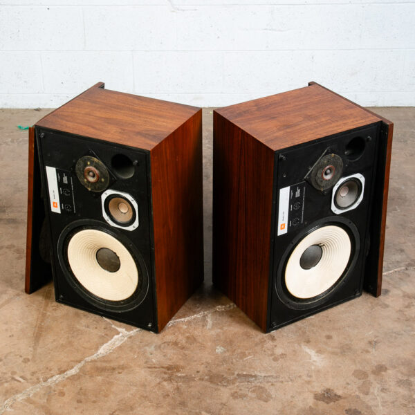 Mid Century Modern Speakers JBL L100 Walnut Tested Vintage Speaker Set Hifi Mcm - Image 8