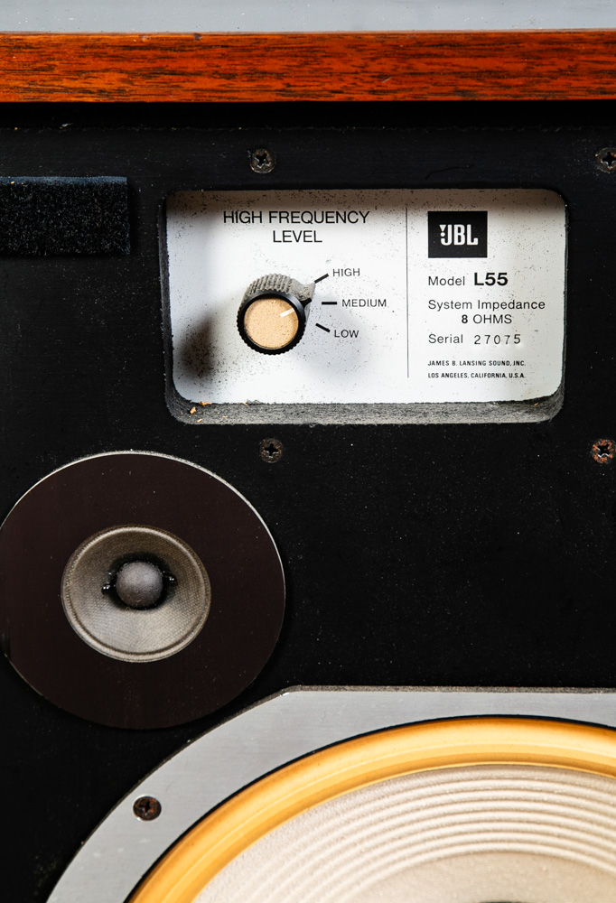 Mid Century Modern Speakers JBL L55 Walnut Tested Vintage Speaker Set Hifi Mcm - Image 5