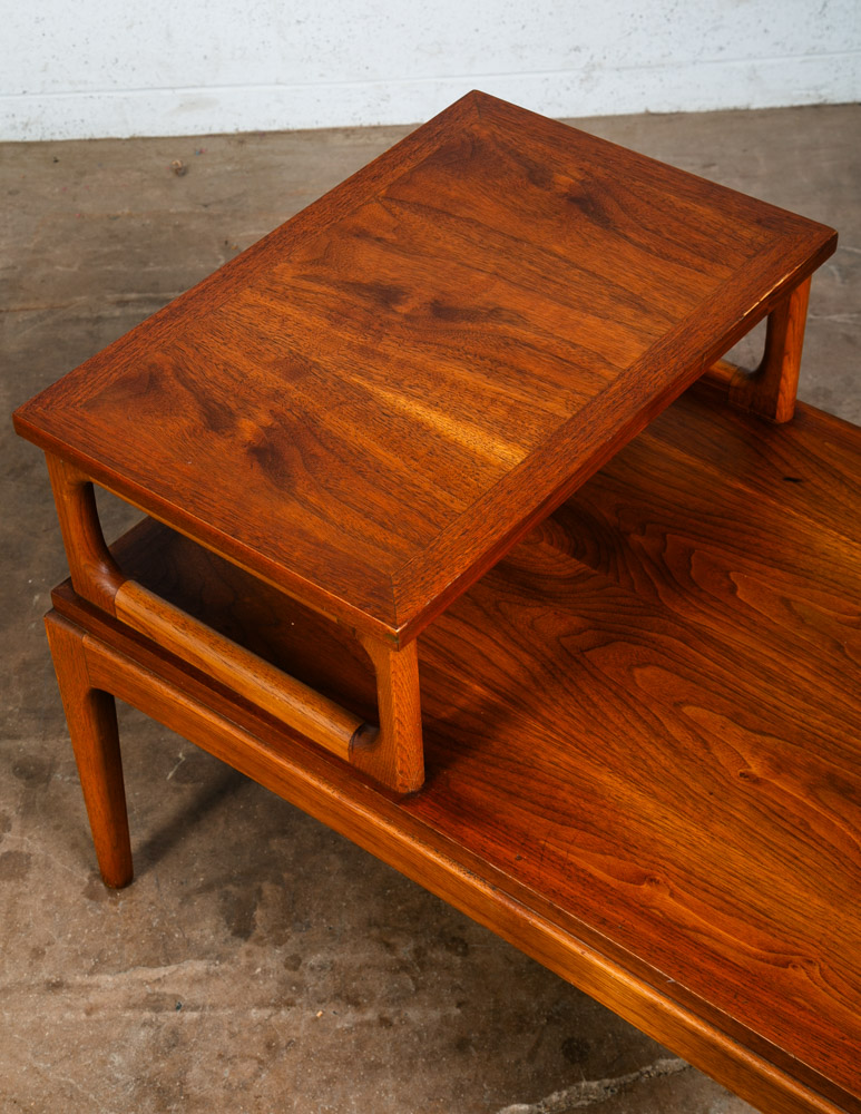 Mid Century Modern Nightstand End Side Table Lane Step up Walnut Vintage Drexel - Image 10