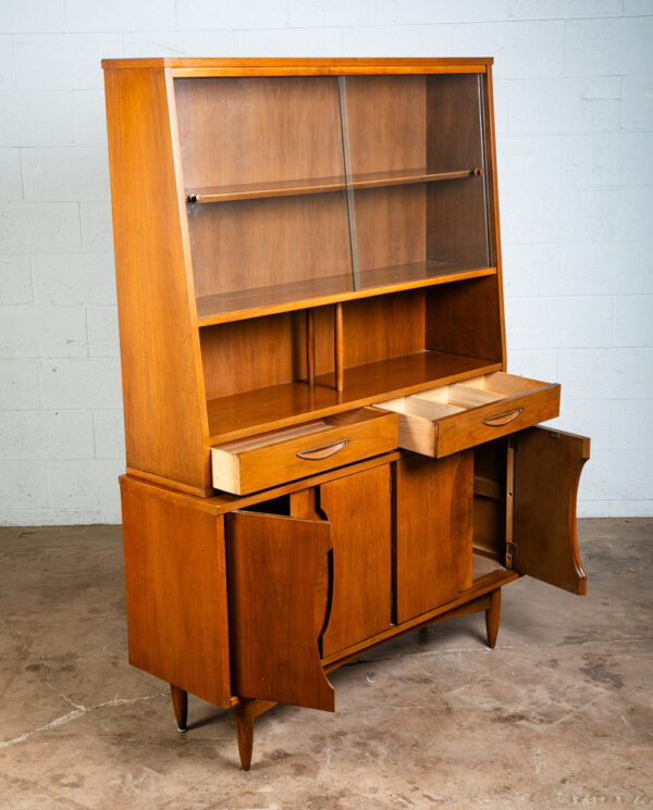 Mid Century Modern China Cabinet Garrison Hutch Glass Display Danish Furniture M - Image 4