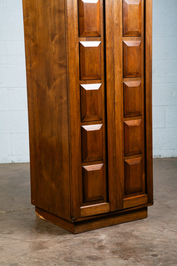 Mid Century Modern Stereo Console Cabinet Barzilay Walnut Compact Hifi Audio Mcm - Image 10