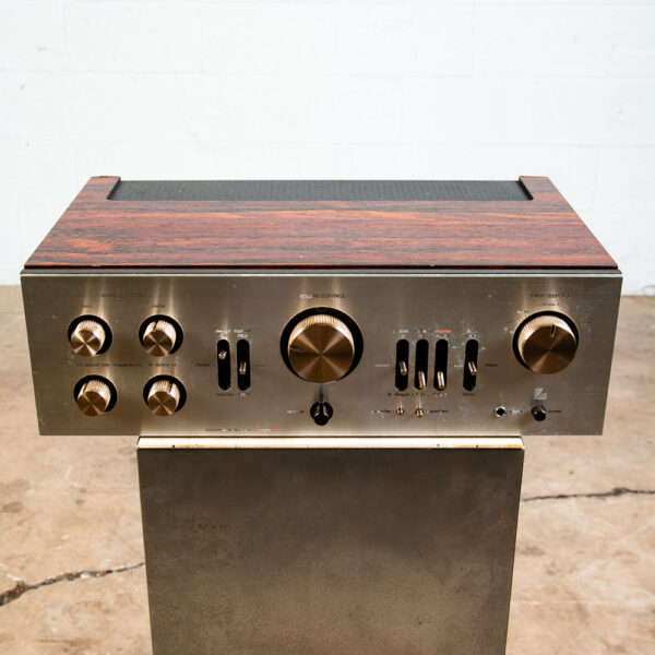 Vintage Luxman Integrated Amplifier & Tuner L-80V Solid State Brazilian Rosewood - Image 5