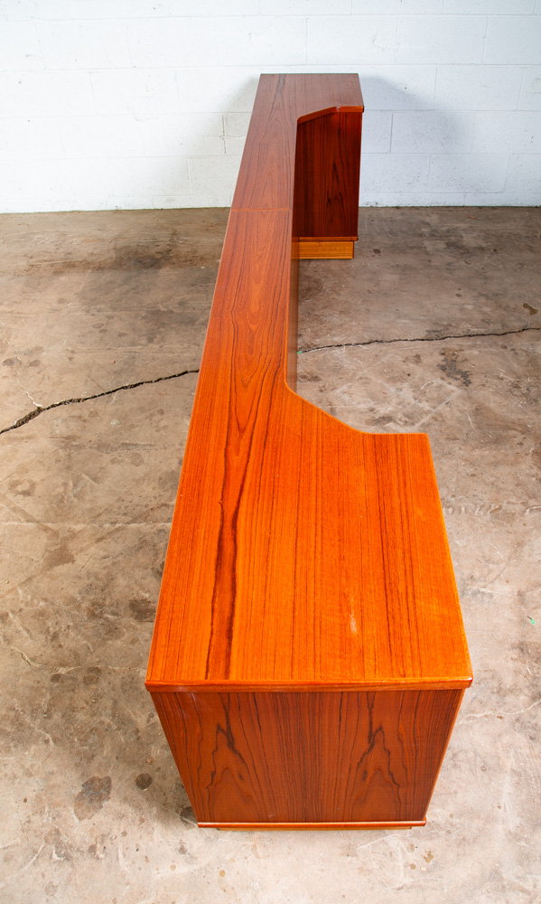 Mid Century Danish Modern Headboard Bed Frame King Headboard Nightstands Torring - Image 4