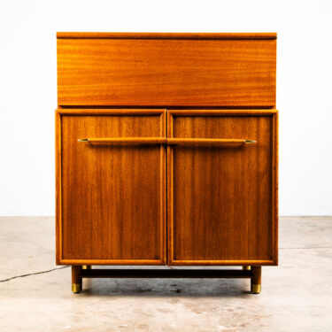 Mid Century Modern Highboy Dresser Gentlemans Chest Brown Saltman Mahogany Keal
