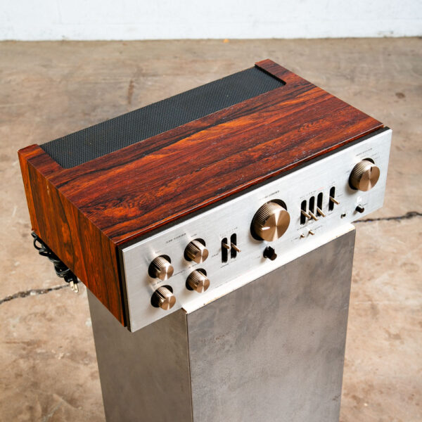 Vintage Luxman Integrated Amplifier & Tuner L-80V Solid State Brazilian Rosewood - Image 2