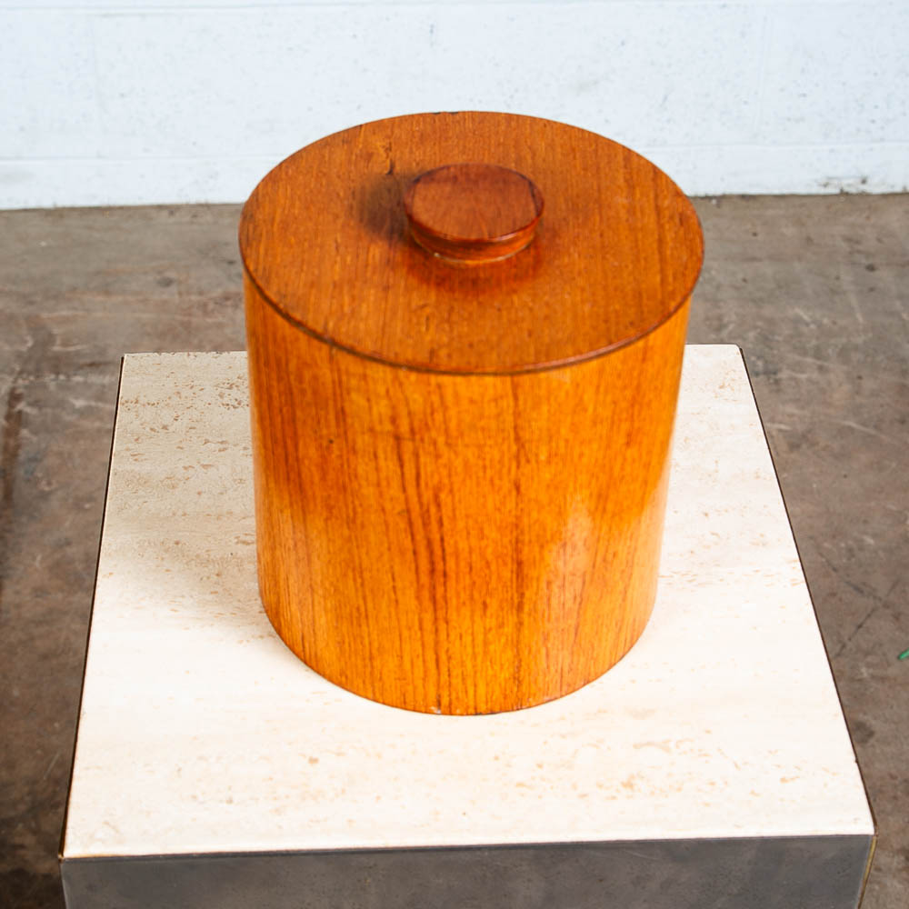 Mid Century Modern Japanese Set of Four Teak Kitchen Canister Storage Vintage VG - Image 7
