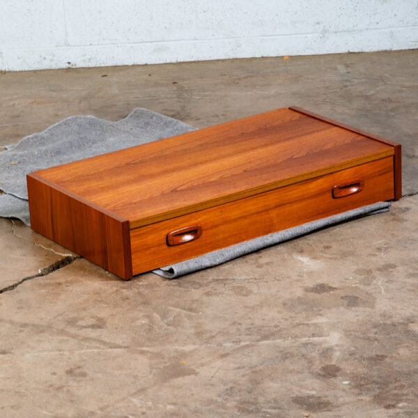 Mid Century Danish Modern Wall Unit Desk 1 Drawer Teak Mcm Cado Section Modular