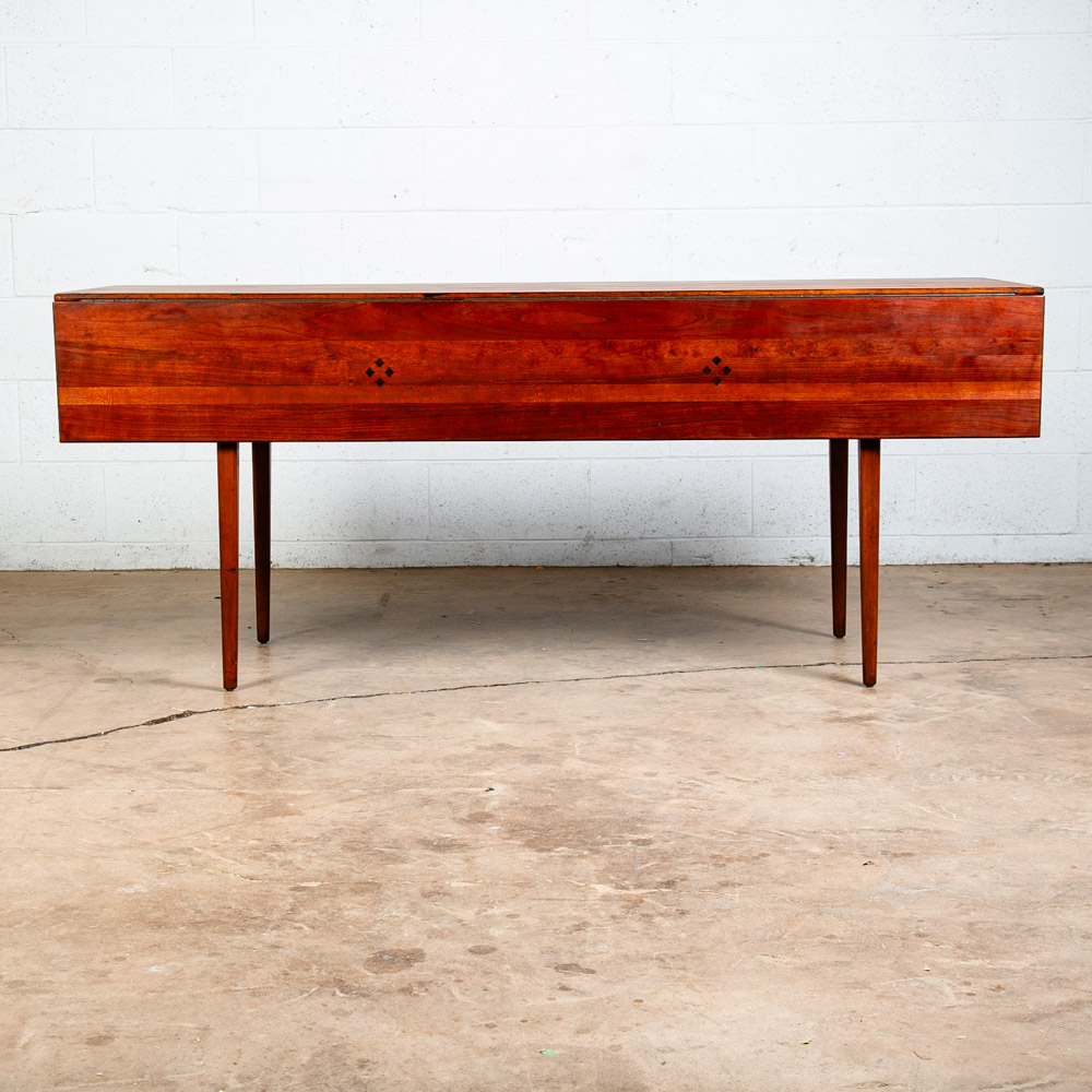 Mid Century Modern Dining Table Kipp Stewart Winchendon Solid Cherry Drop Leaf - Image 2