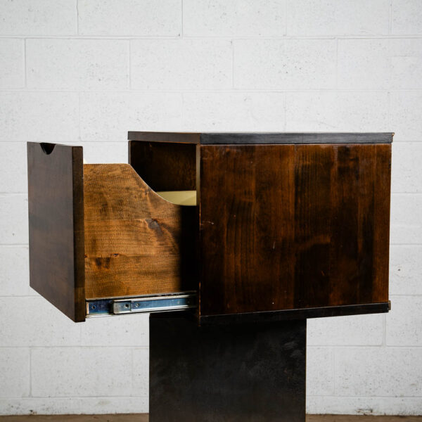 Mid Century Danish Modern Wall Unit Drawer Wood Kopenhavn Mcm Home Office Storage - Image 8