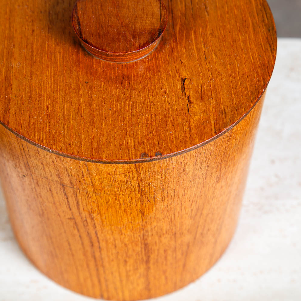 Mid Century Modern Japanese Set of Four Teak Kitchen Canister Storage Vintage VG - Image 9