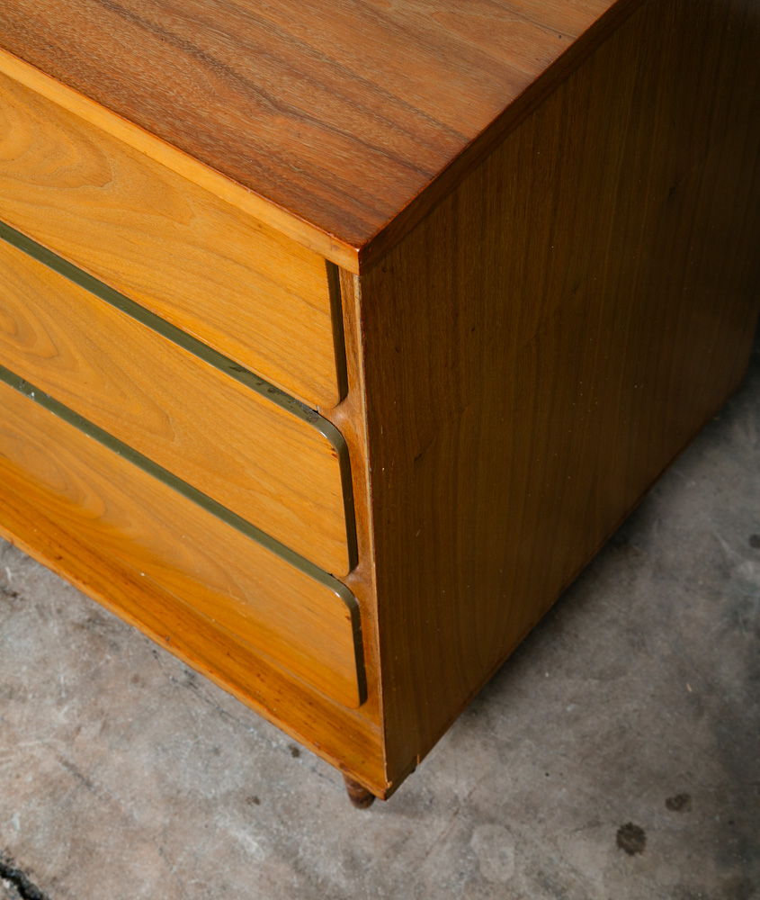 Mid Century Modern Dresser Credenza 9 Drawer Basic Witz Walnut Vintage Mcm Mint - Image 11