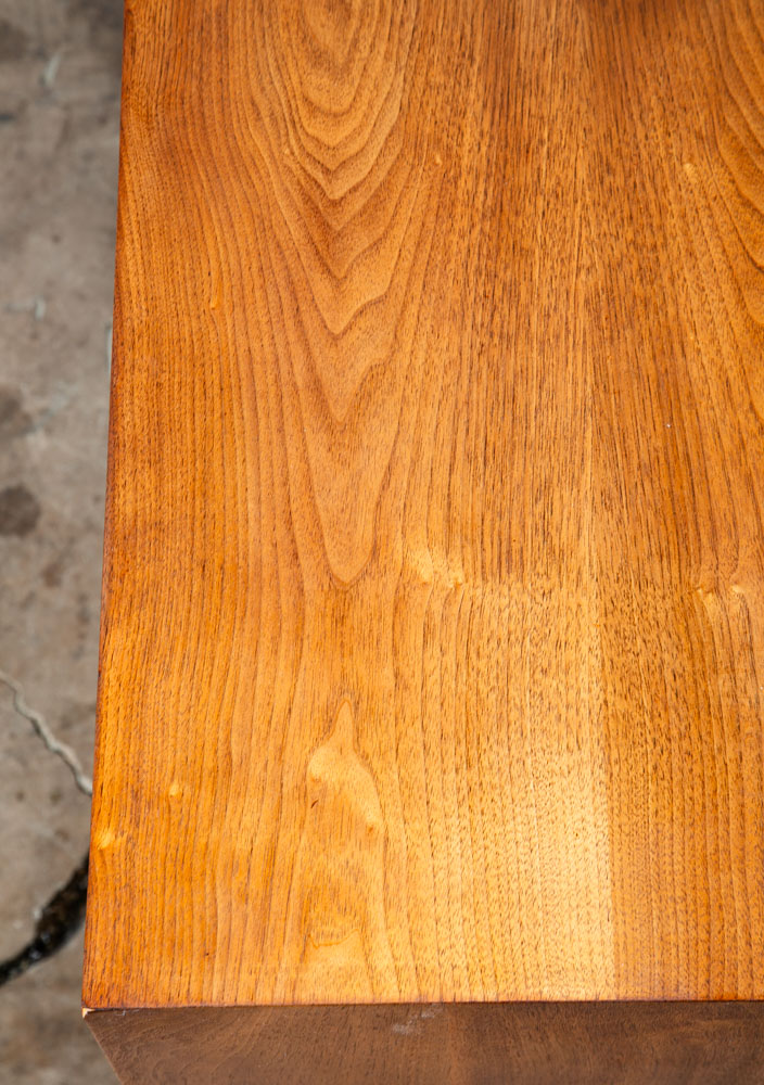 Mid Century Modern Dresser Credenza 6 Drawer Drexel Pinnacle Vintage Walnut Gold - Image 12