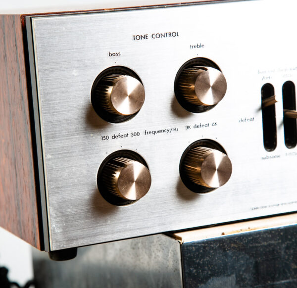 Vintage Luxman Integrated Amplifier & Tuner L-80V Solid State Brazilian Rosewood - Image 7