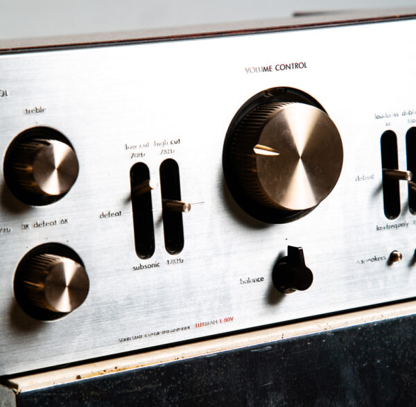Vintage Luxman Integrated Amplifier & Tuner L-80V Solid State Brazilian Rosewood - Image 4