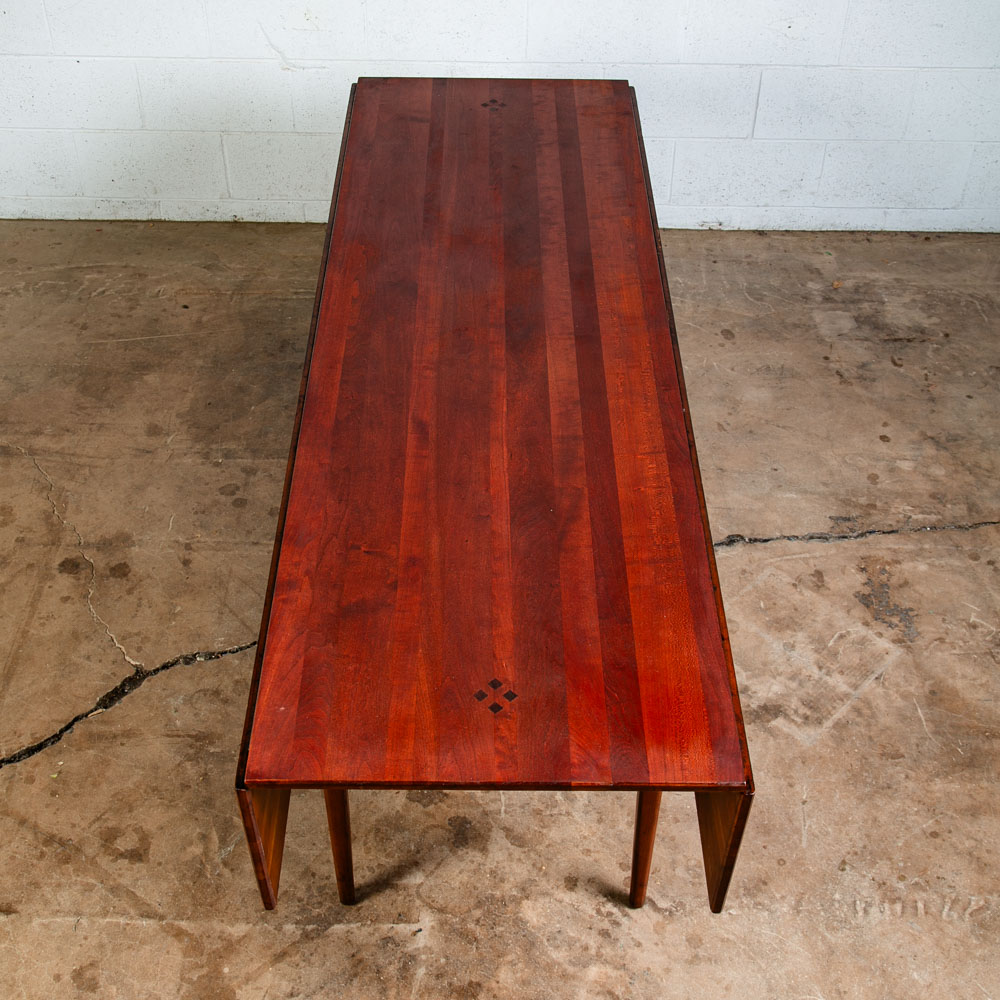Mid Century Modern Dining Table Kipp Stewart Winchendon Solid Cherry Drop Leaf - Image 7